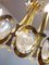 Lampadario vintage in ottone dorato e cristallo di Lobmeyr, Immagine 5