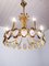 Vintage Gilt Brass and Crystal Glass Chandelier by Lobmeyr, Image 3