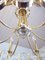 Vintage Gilt Brass and Crystal Glass Chandelier by Lobmeyr 9
