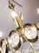 Vintage Gilt Brass and Crystal Glass Chandelier by Lobmeyr, Image 4