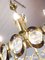 Vintage Kronleuchter aus vergoldetem Messing & Kristallglas von Lobmeyr 4
