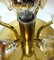 Amber Murano Glass and Brass Sputnik Flower Flush Mount from Sische, 1960s 8