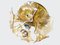 Amber Murano Glass and Brass Sputnik Flower Flush Mount from Sische, 1960s 3