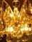 German Murano Glass and Brass Tear Drop Chandelier from Palwa, 1970 5
