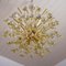 German Murano Glass and Brass Tear Drop Chandelier from Palwa, 1970 3