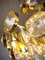 Vintage Gilt Brass and Crystal Glass Chandelier by Lobmeyr, Image 3