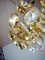 Lámpara de araña vintage de latón dorado y cristal de Lobmeyr, Imagen 7