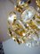 Vintage Kronleuchter aus vergoldetem Messing & Kristallglas von Lobmeyr 7