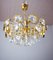 Vintage Gilt Brass and Crystal Glass Chandelier by Lobmeyr, Image 2