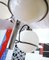 Modern Opaline Glass Globes and Chrome Light 6