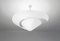 Große weiße Mid-Century Snail Decken- oder Wandlampe von Serge Mouille 2