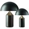 Grandes et Moyennes Lampes de Bureau Atollo en Bronze par Vico Magistretti pour Oluce, Set de 2 1