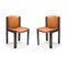 300 Chairs in Wood and Sørensen Leather by Joe Colombo for Karakter, Set of 6 4