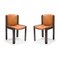 300 Chairs in Wood and Sørensen Leather by Joe Colombo for Karakter, Set of 6, Image 4