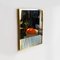 Mid-Century Italian Brass Frame Mirror from Crystal Art, 1950s, Image 5