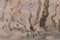 Einar Krüger, Paysage de Neige Postimpressionniste, Suède, Milieu du 20ème Siècle, Huile sur Panneau, Encadrée 8