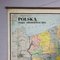 Vintage Large Hanging School Map of Poland, 1980s 2