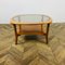 Vintage Two-Tier Smoked Glass Teak Coffee Table, 1960s 1