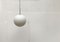 Vintage German Glass Ball Pendant Lamp from Peill & Putzler 9
