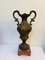 Antique French Cast Bronze and Marble Base Amphora, 1920s 1