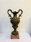 Antique French Cast Bronze and Marble Base Amphora, 1920s, Image 11