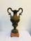Antique French Cast Bronze and Marble Base Amphora, 1920s, Image 12