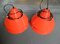 Mid-Century Danish Red Zone Pendant Lamps by Jo Hammerborg for Fog & Mørup, 1960s, Set of 2, Image 15