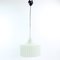 Tall Czech White Glass Pendant by Error for Napako, 1960s 1