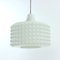 Tall Czech White Glass Pendant by Error for Napako, 1960s 3
