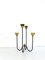 Vintage Scandinavian Brass & Metal Candelabra by Gunnar Ander for Ystad Metall, 1950s 2