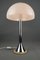Lámpara de mesa Mushroom vintage de cromo y mármol de Oma Fabbrica Lampadari, Italy, años 60, Imagen 6