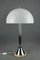 Vintage Mushroom Tischlampe aus Perspex Chrom & Marmor von Oma Fabbrica Lampadari, Italien, 1960er 1