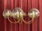 Italian Brass Ceiling Light with 6 Smoked Glass Globes, 1960s 5