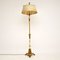 Antike französische Stehlampe aus Tole & Schirm 3