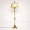 Antique French Tole Floor Lamp & Shade, Image 1