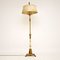 Antike französische Stehlampe aus Tole & Schirm 2