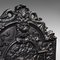 Antique English Cast Iron Decorative Fire Back 5