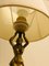 Französische Messing Lampe, 1950er 8