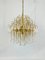 Mid-Century Italian Brass and Glass Chandelier, 1970s, Image 6