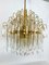 Mid-Century Italian Brass and Glass Chandelier, 1970s, Image 3