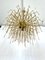 Mid-Century Italian Brass and Glass Chandelier, 1970s 7