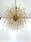 Mid-Century Italian Brass and Glass Chandelier, 1970s, Image 7