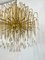 Mid-Century Italian Brass and Glass Chandelier, 1970s, Image 2