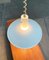 Vintage German Space Age Glass and Metal Pendant Lamp from Glashütte Limburg 3