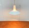 Vintage German Space Age Glass and Metal Pendant Lamp from Glashütte Limburg 15