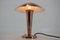 Big Bauhaus Copper Adjustable Table Lamp, Czechoslovakia, 1940s 3