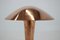 Big Bauhaus Copper Adjustable Table Lamp, Czechoslovakia, 1940s 2