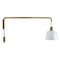 Skandinavische Mid-Century Wandlampe mit Schwenkarm 1