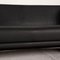 Black Leather 563 2-Seat Couch from WK Wohnen 3