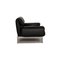 Schwarzes 2-Sitzer Sofa aus Plura Leder mit Relaxfunktion von Rolf Benz 8